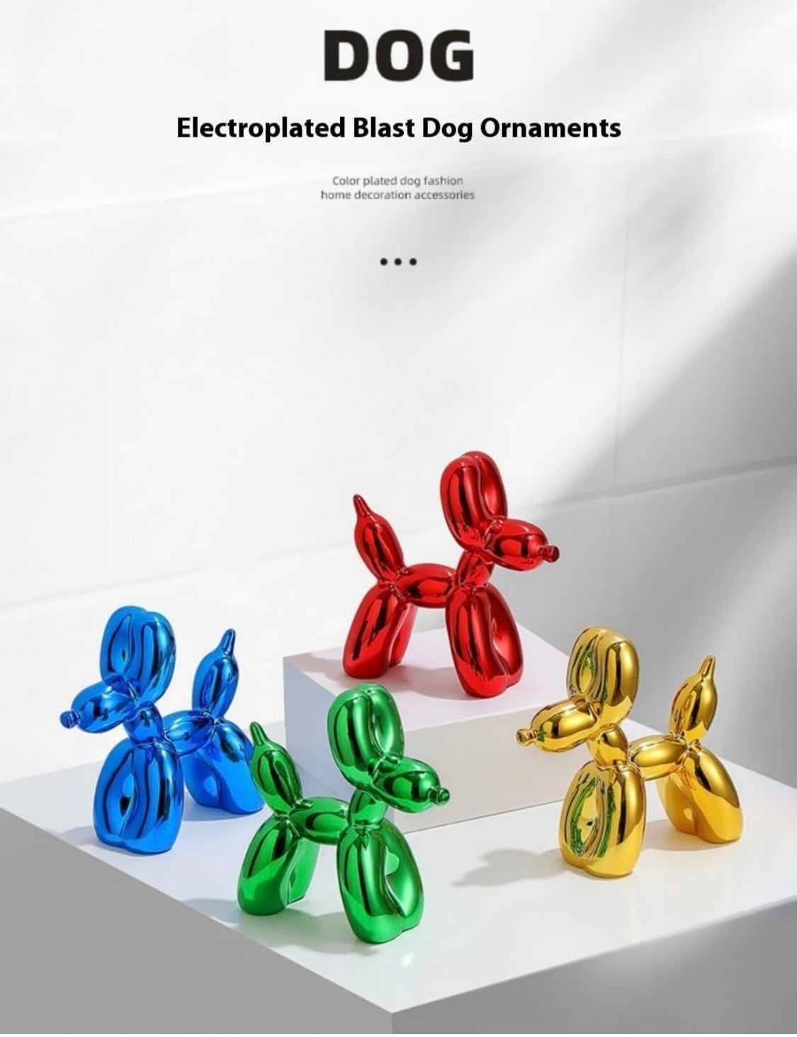 Mini Escultura Perro Globo