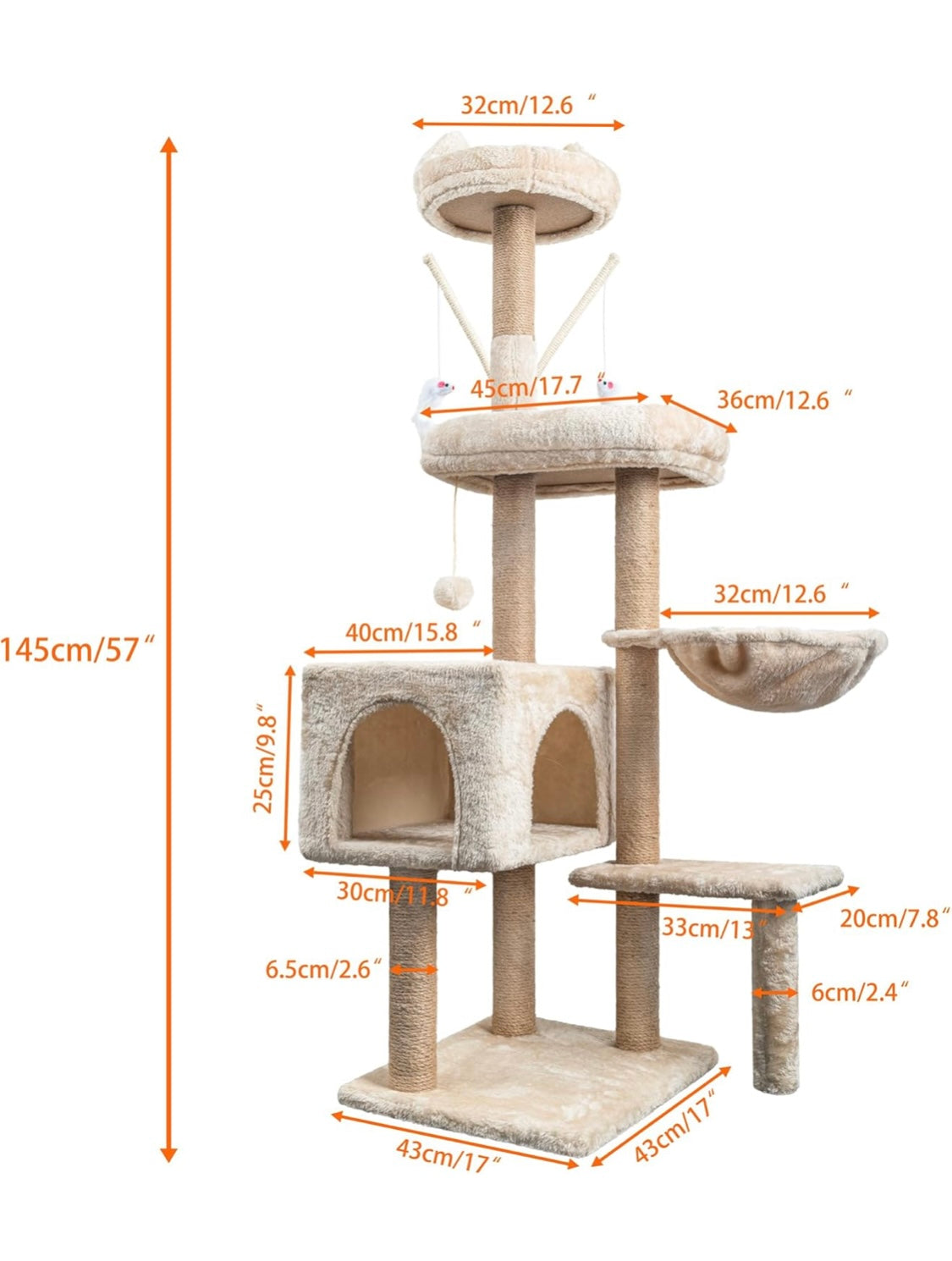 Árbol rascador para gatos