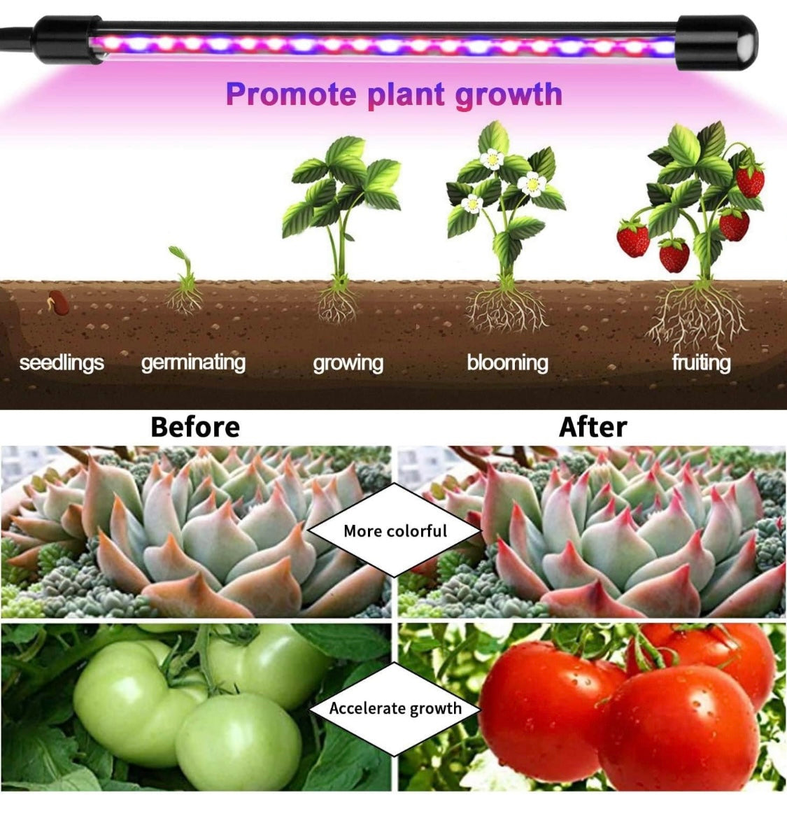 Lámpara LED para cultivo