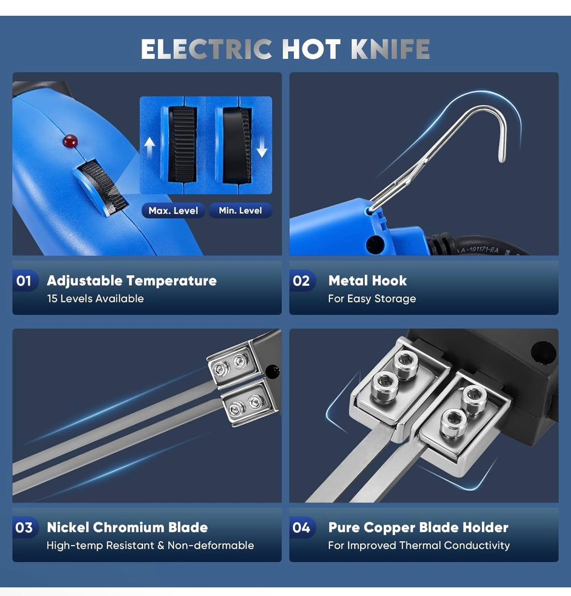 Cortador Espuma 250W Cuchillo Caliente Eléctrico