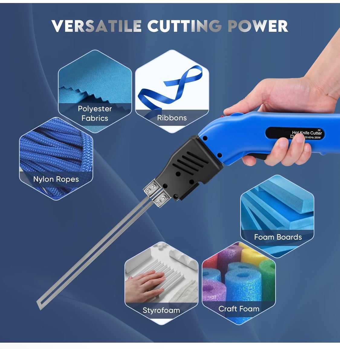 Cortador Espuma 250W Cuchillo Caliente Eléctrico