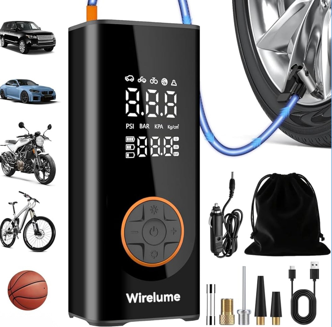 Inflador Digital Coche 12V Compresor Aire