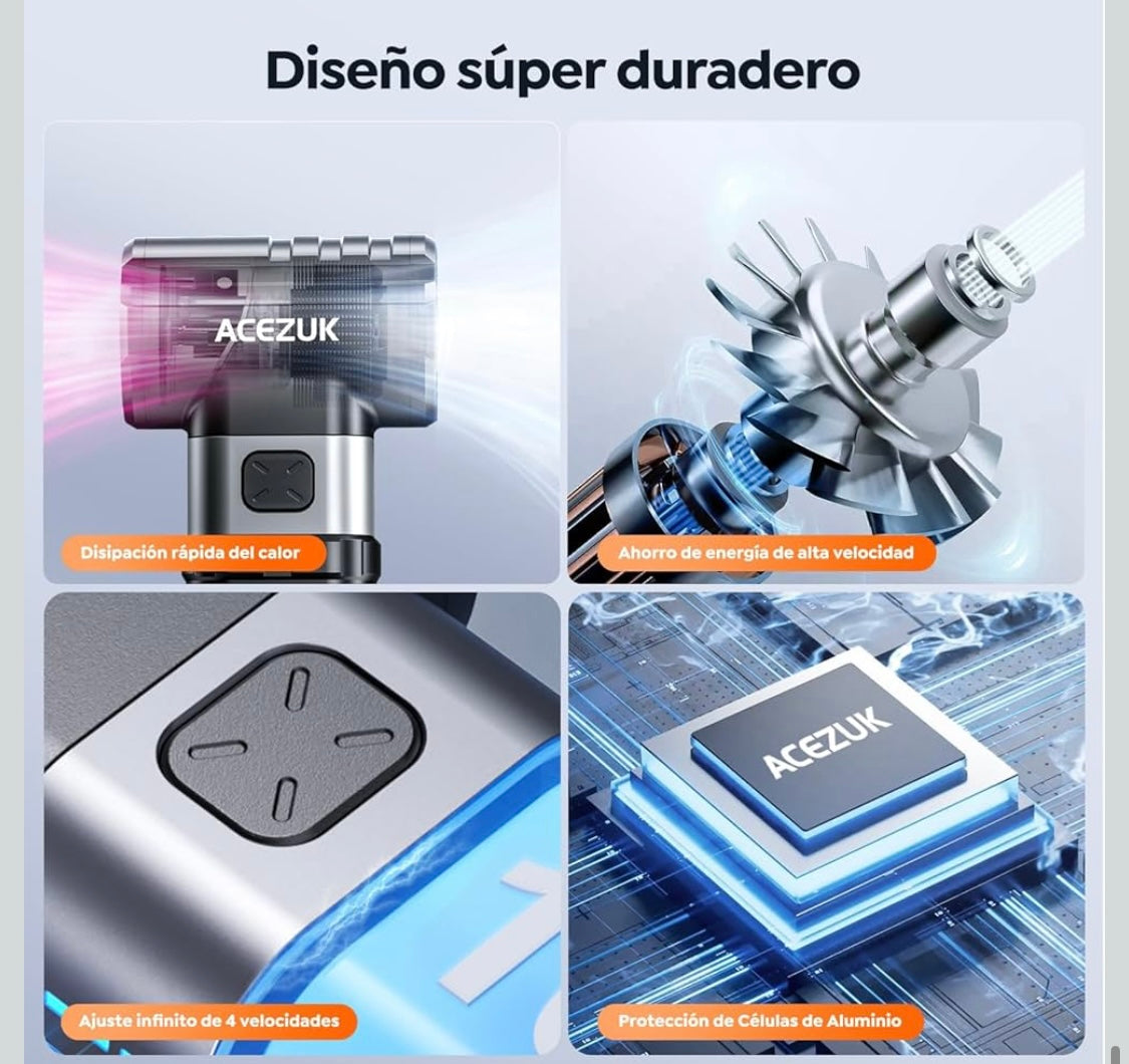 Soplador Eléctrico ACEZUK 250000RPM 4 Velocidades